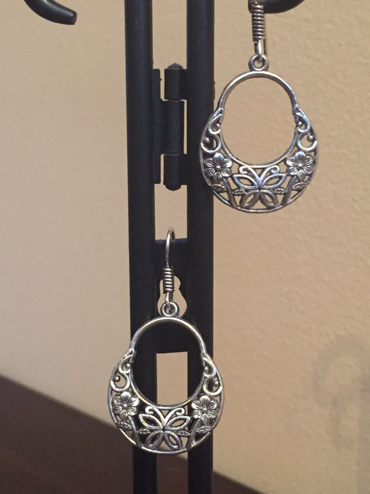 Flowers & Butterfly Earrings