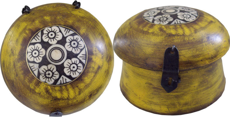 Painted Wood box in Antique Finish