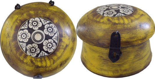 Painted Wood box in Antique Finish