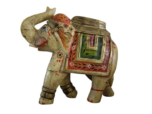 Painted Wooden Elephant (Handicraft)