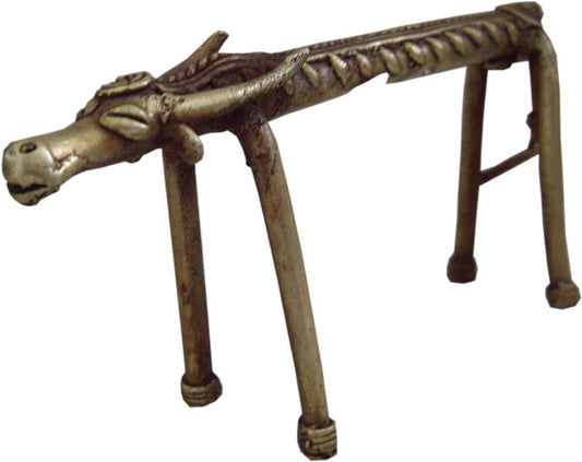 Brass Buffalo Figure in Bastar Art (Large) (Handicraft)