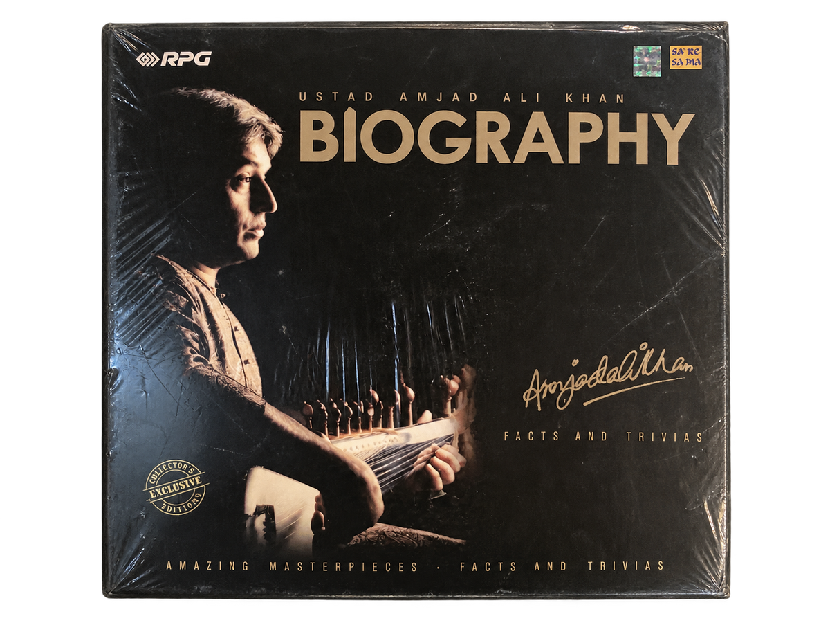 Biography - Ustad Amjad Ali Khan (4 MUSIC CD SET)