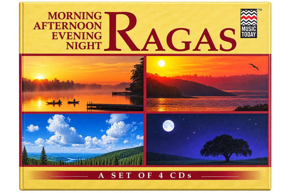 RAGAS - 4 Music CD pack : Morning, Afternoon, Evening, Night
