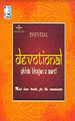 Essential Devotional  Shlok, Bhajan & Aarti   ( Set of 5 Music CDs + Book)