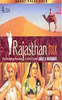 Rajasthan Folk  -: The Wandering Musicians of Indian Desert Langas & Manganiars (Set of 4 Music CDs)