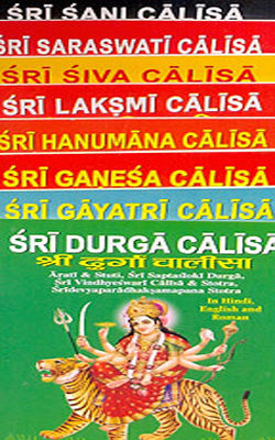 Sri Durga  Calisa     ( Set of 8 Books in English + Hindi + Roman)