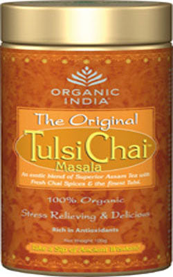 Tulsi Chai Masala Tea - Loose Leaf Tulsi in 100g Canister (Tea)
