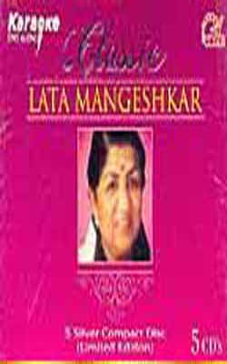 Classic Lata Mangeshkar - Five Silver Compact Disc   (Music CDs+ Book)