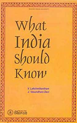 What India Should Know