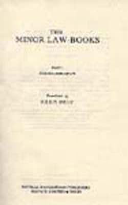 Sacred Books of the East Vol. 33 - The Minor Law Books