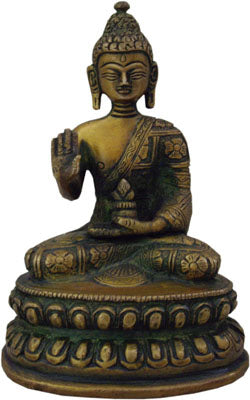 Peaceful Buddha in Brass (Handicraft)