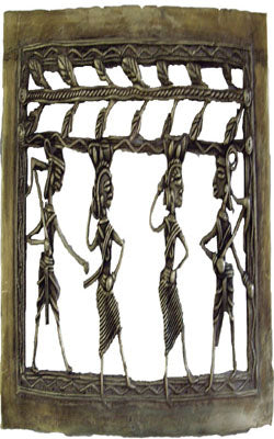 Bastar Style Wall Hanging in Brass (Small)