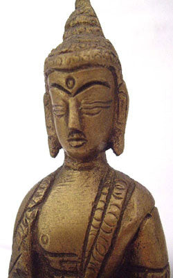 Peaceful Buddha in Brass (Handicraft)